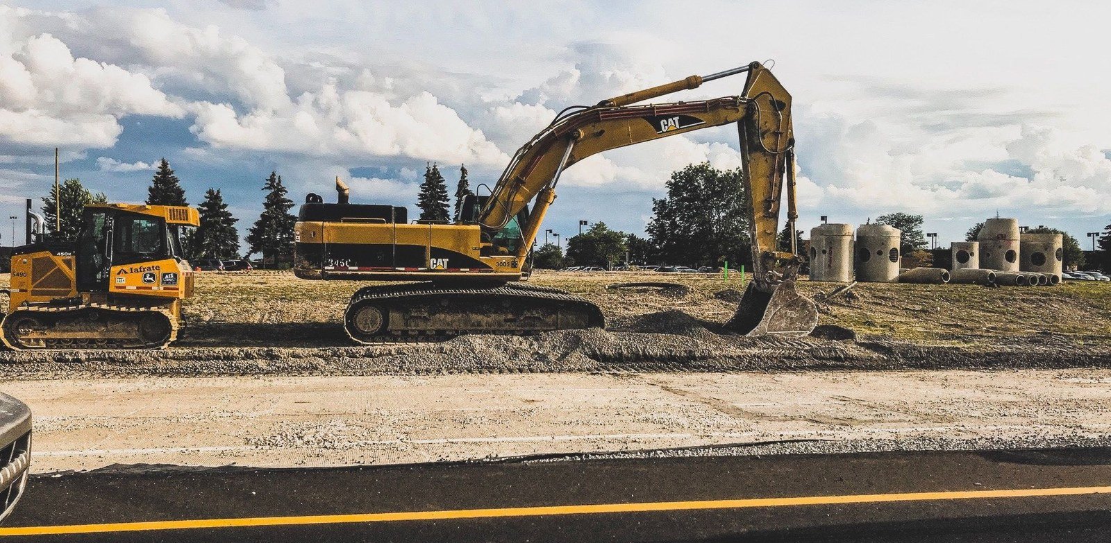 Road construction crew